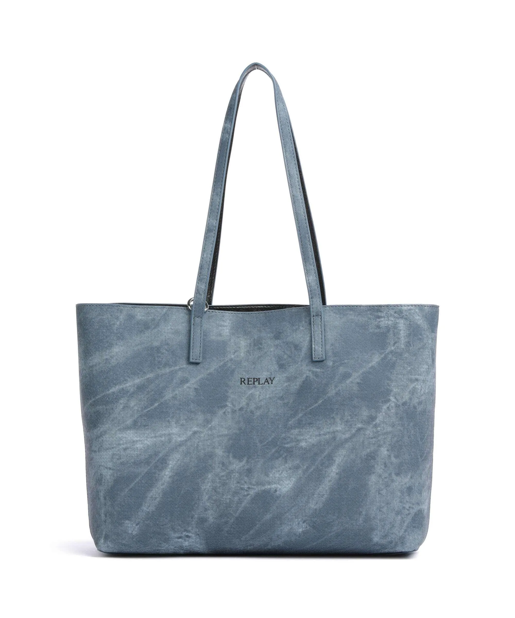  Replay Borsa shopper pelle sintetica jeans  