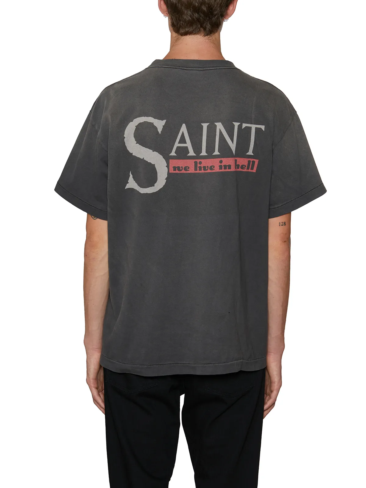 SAINT MXXXXXX  T-SHIRT IN COTONE CON STAMPA 