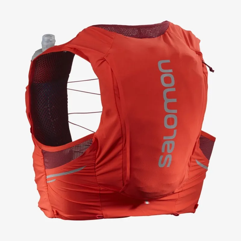 SALOMON SENSE PRO 10 Gilet da running unisex con flask inclusi FIERY RED/EBONY