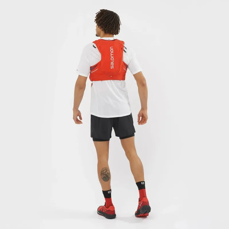 SALOMON SENSE PRO 10 Gilet da running unisex con flask inclusi FIERY RED/EBONY
