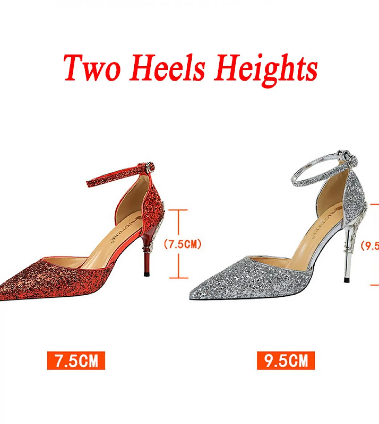 Sandali da donna con tacco basso, scarpe da sposa in oro, cinturino con tacco, scarpe da sposa da donna