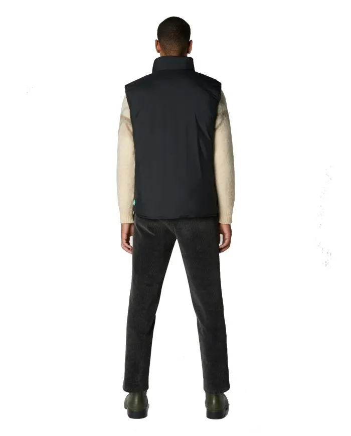 SAVE THE DUCK Gilet Uomo D80960M Recy15 Spiros A-EE Reversibile 20709 black/50037 l.green