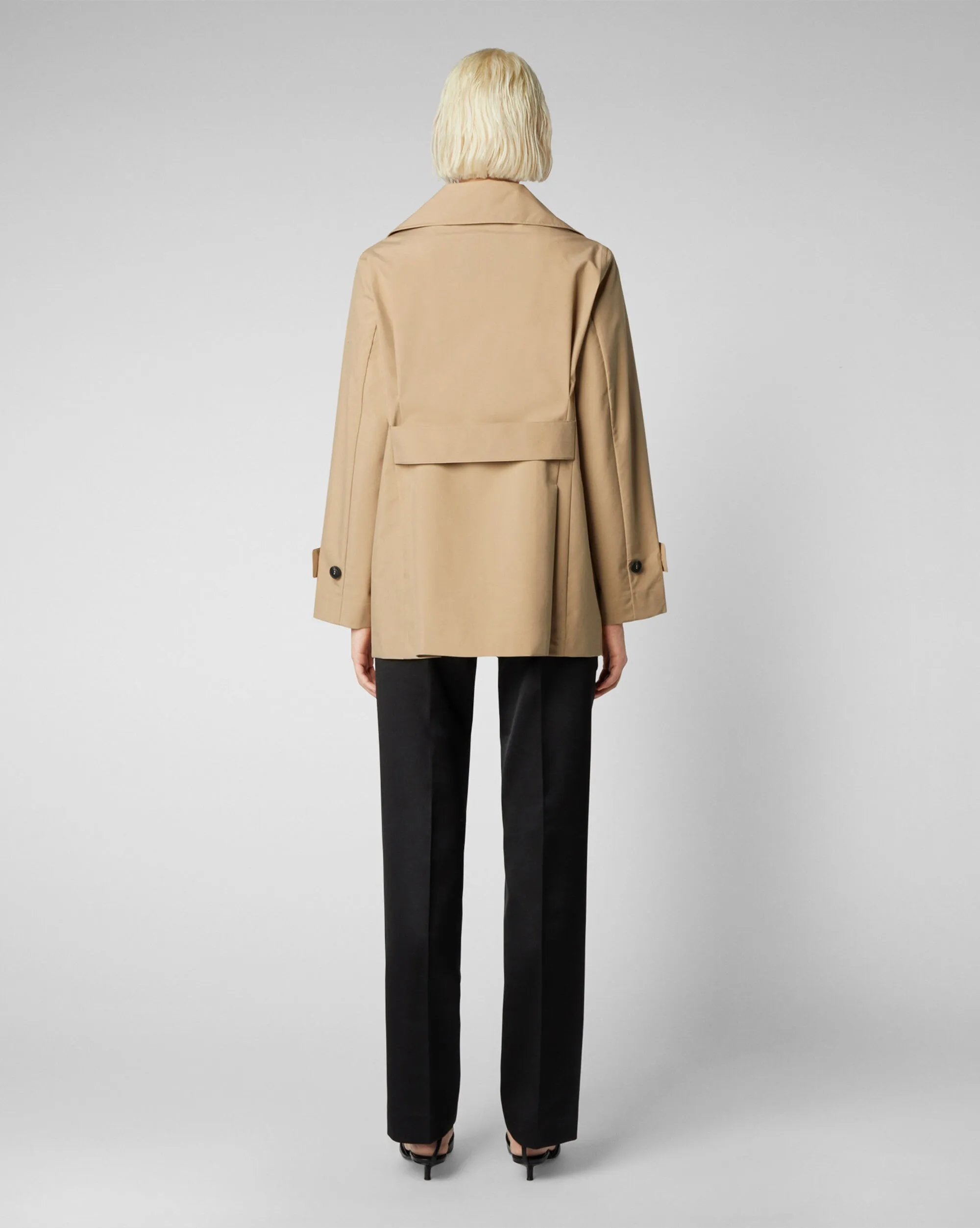 Save The Duck Trench Sofi Corto Marrone Donna
