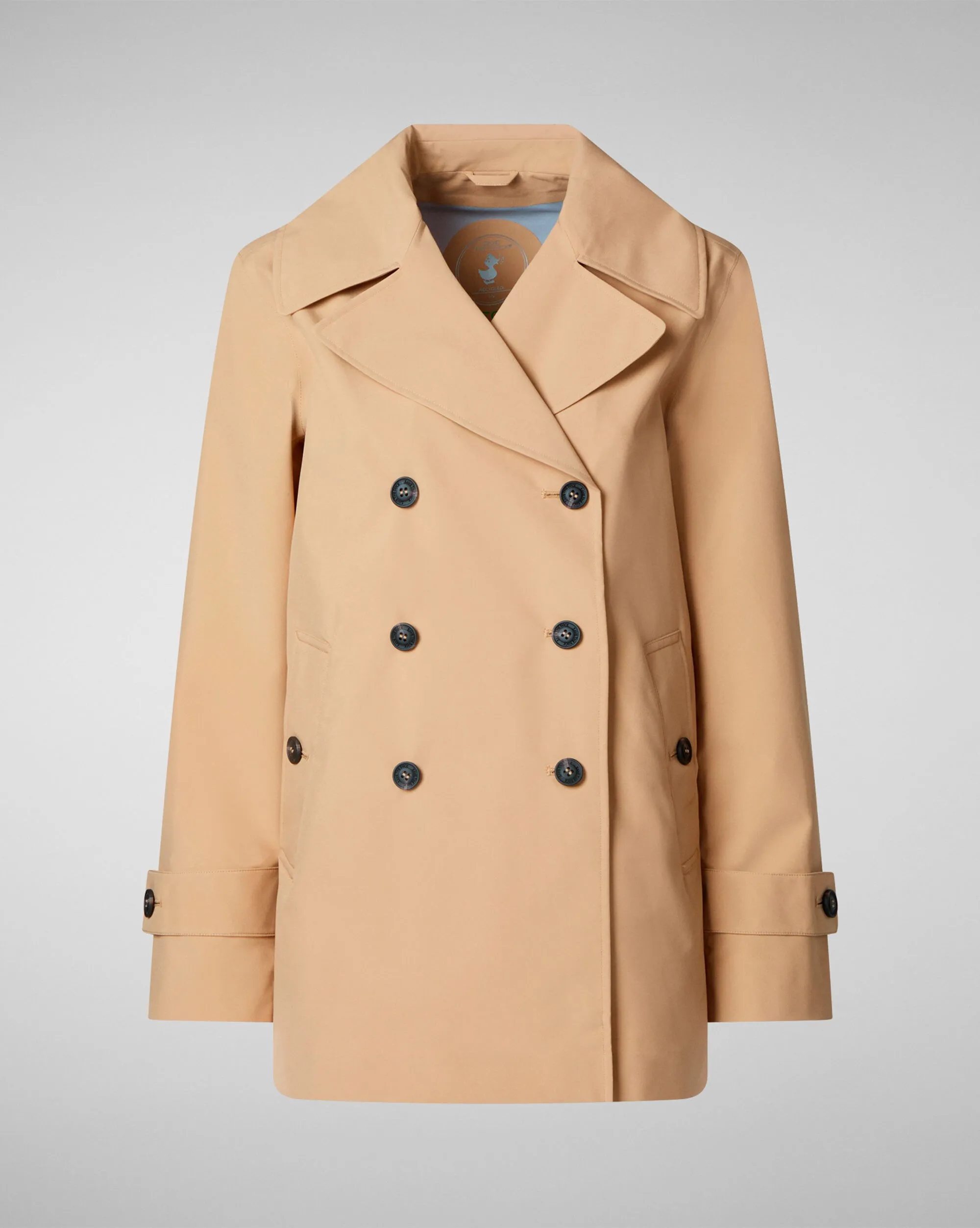 Save The Duck Trench Sofi Corto Marrone Donna