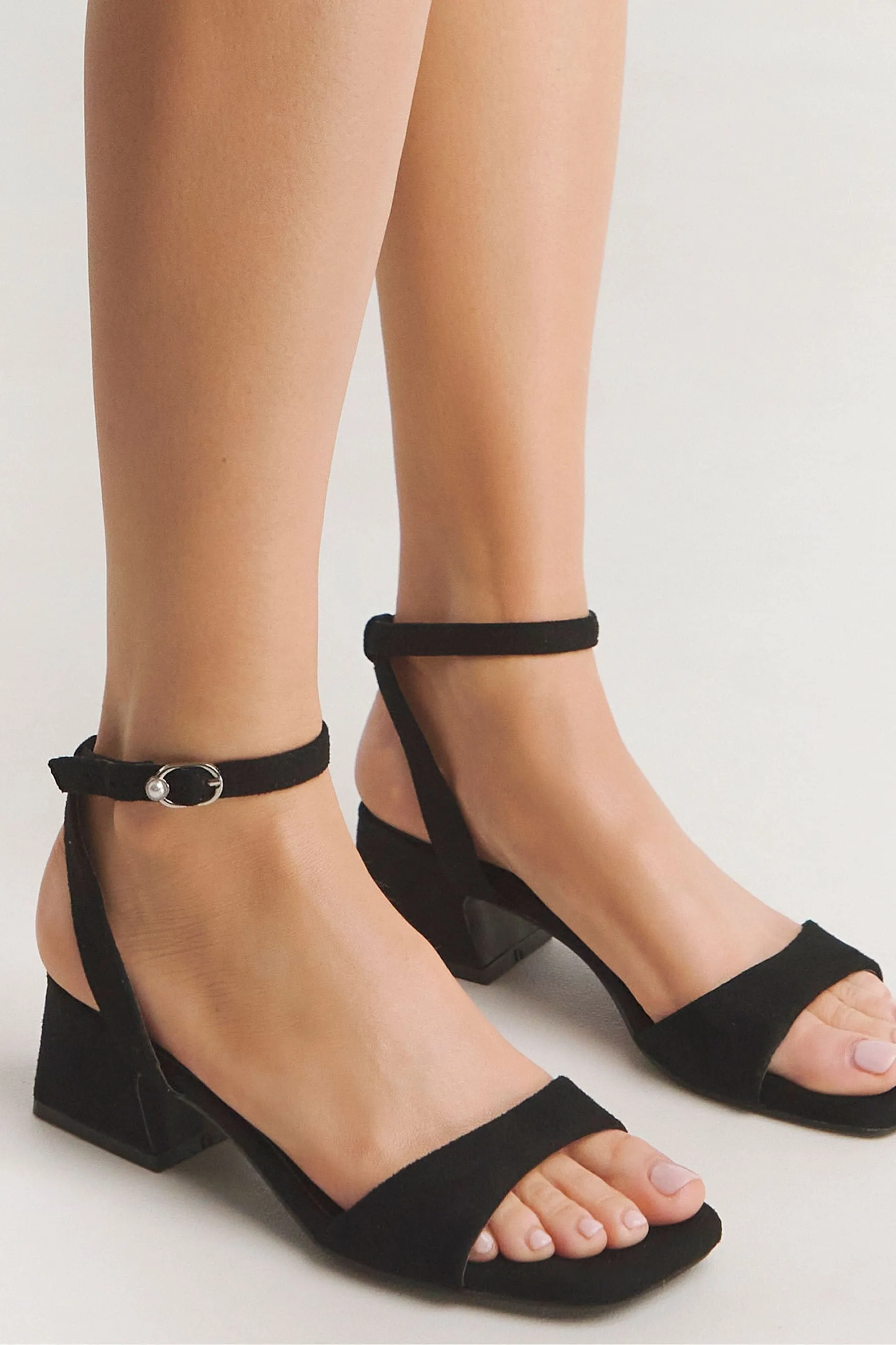Simply Be - Scarpe effetto nudo con tacco basso e largo