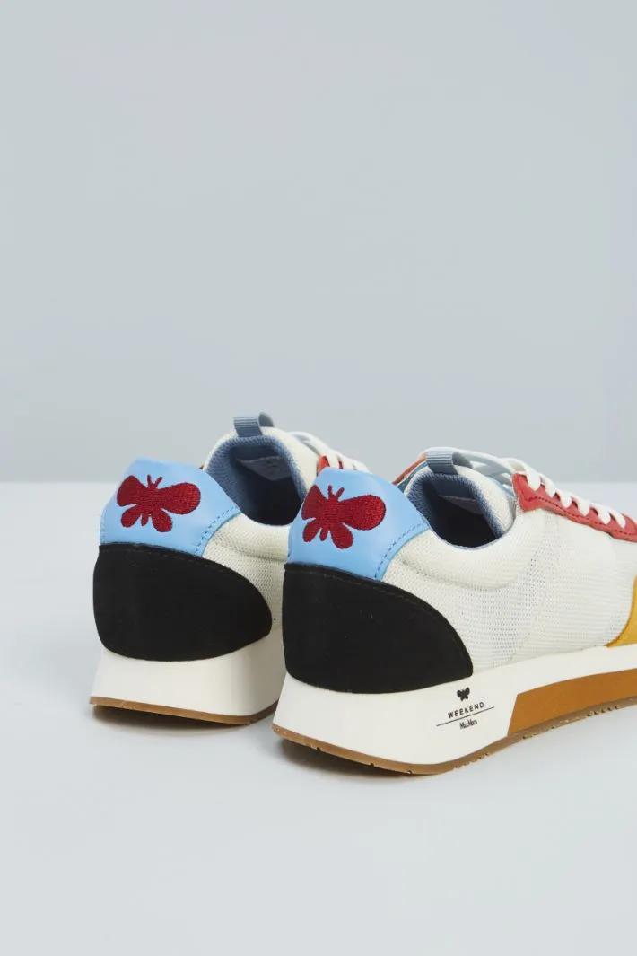 Sneakers con dettagli in suede