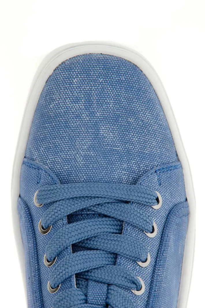 Sneakers in tela di cotone