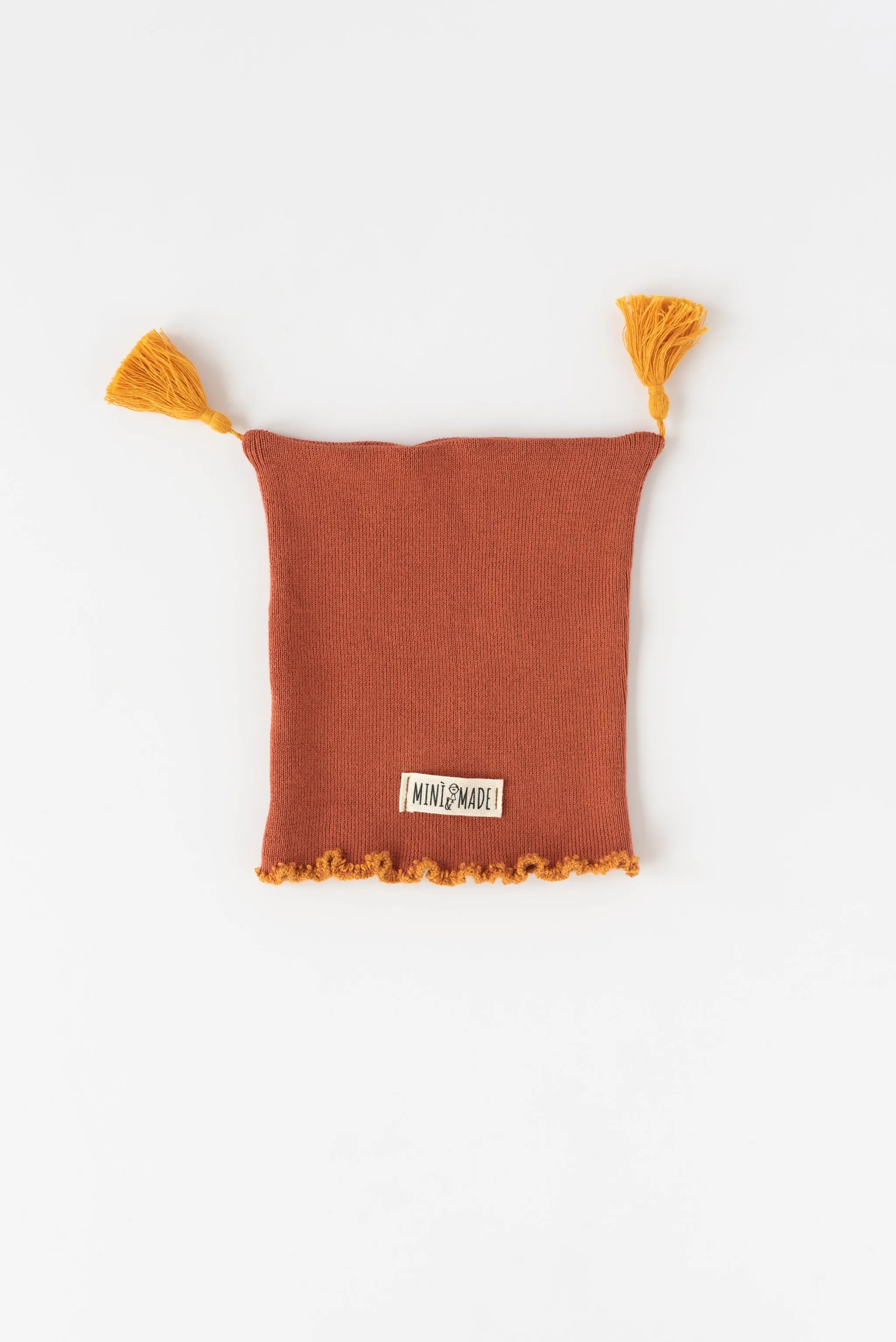 SPINACINO CAPPELLINO  maglia di cotone tegola
