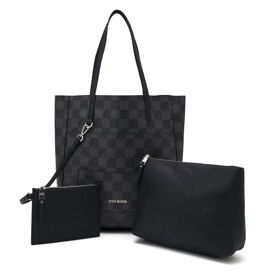 Steve Madden Kimlogo - Borsa a Tracolla Nera    