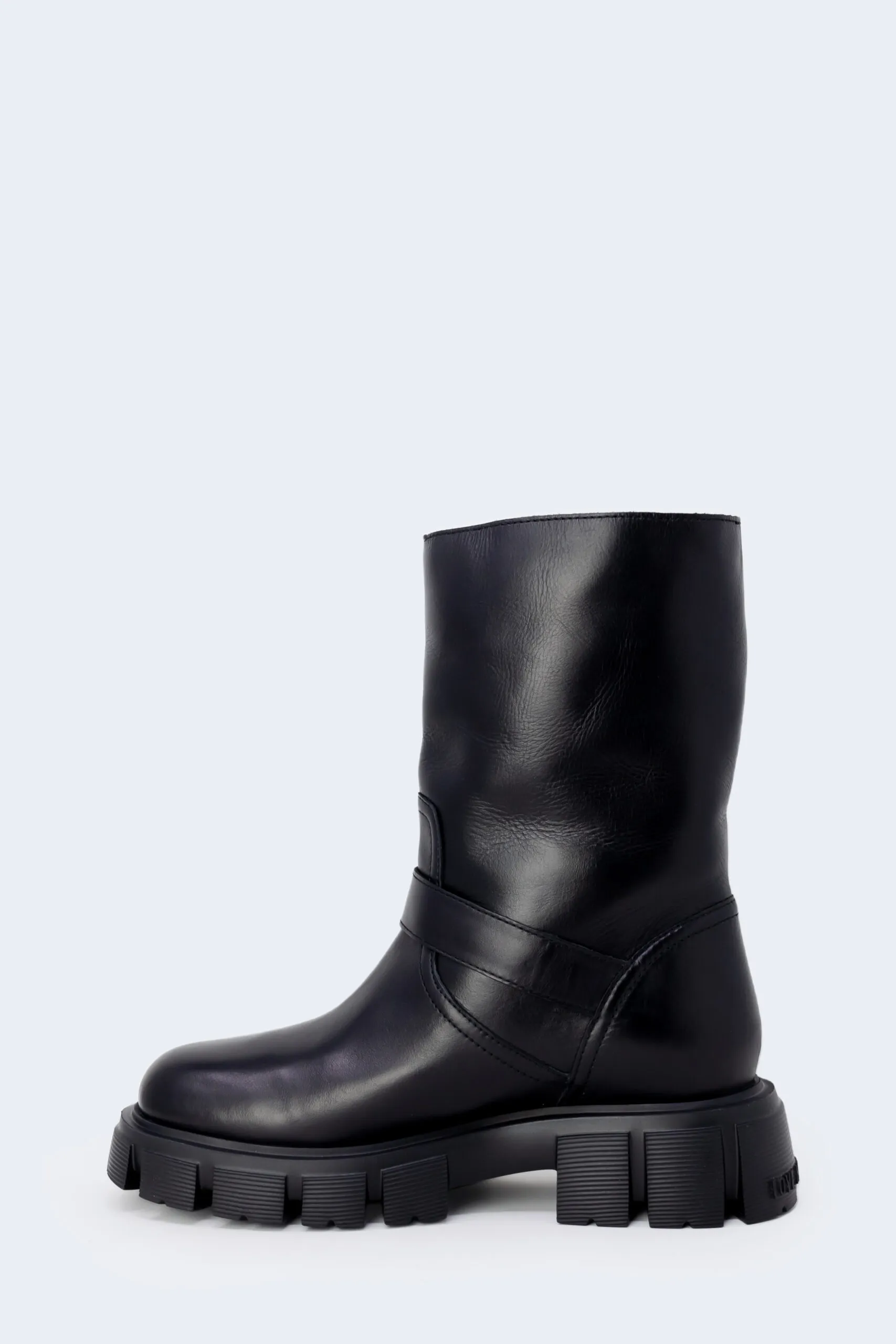 Stivali Love Moschino gold logo Nero