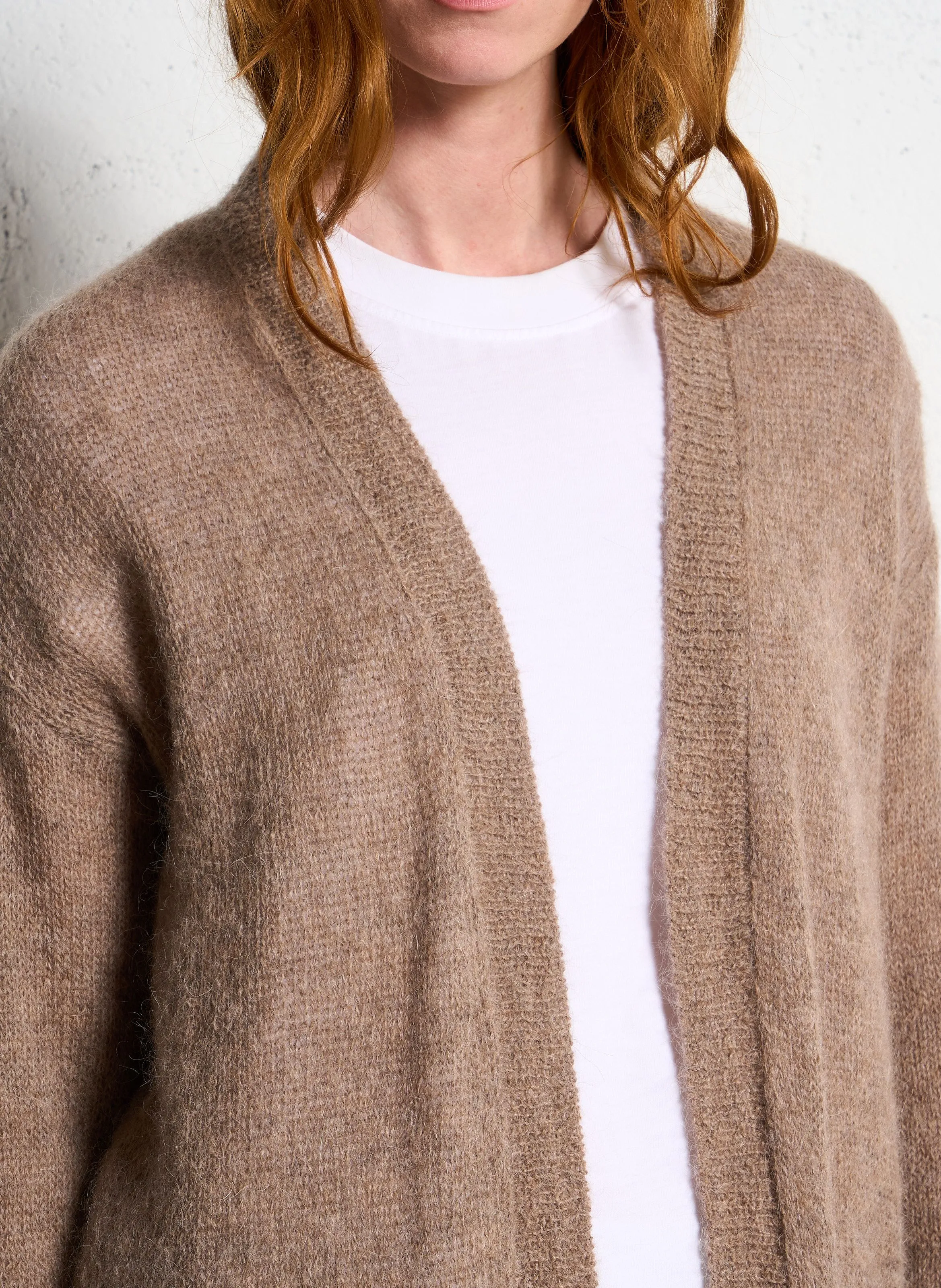  SUD EXPRESS   GAARANCYA - Cardigan dritto in misto lana | Marrone