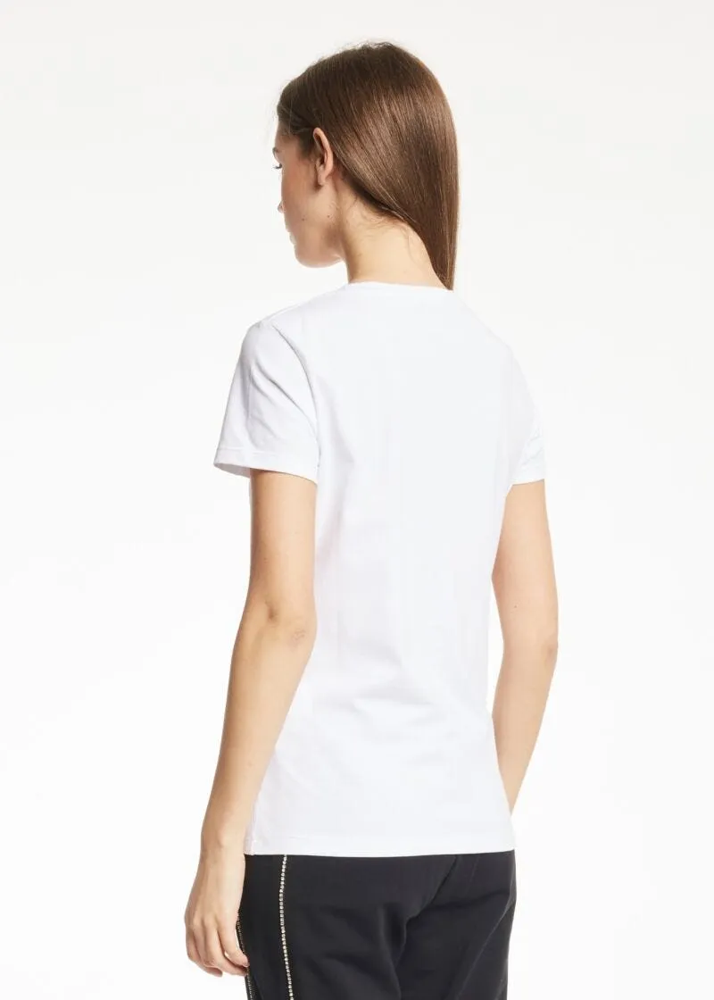 T-shirt con collo a giro