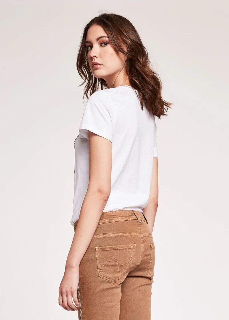 T-shirt in cotone con stampa