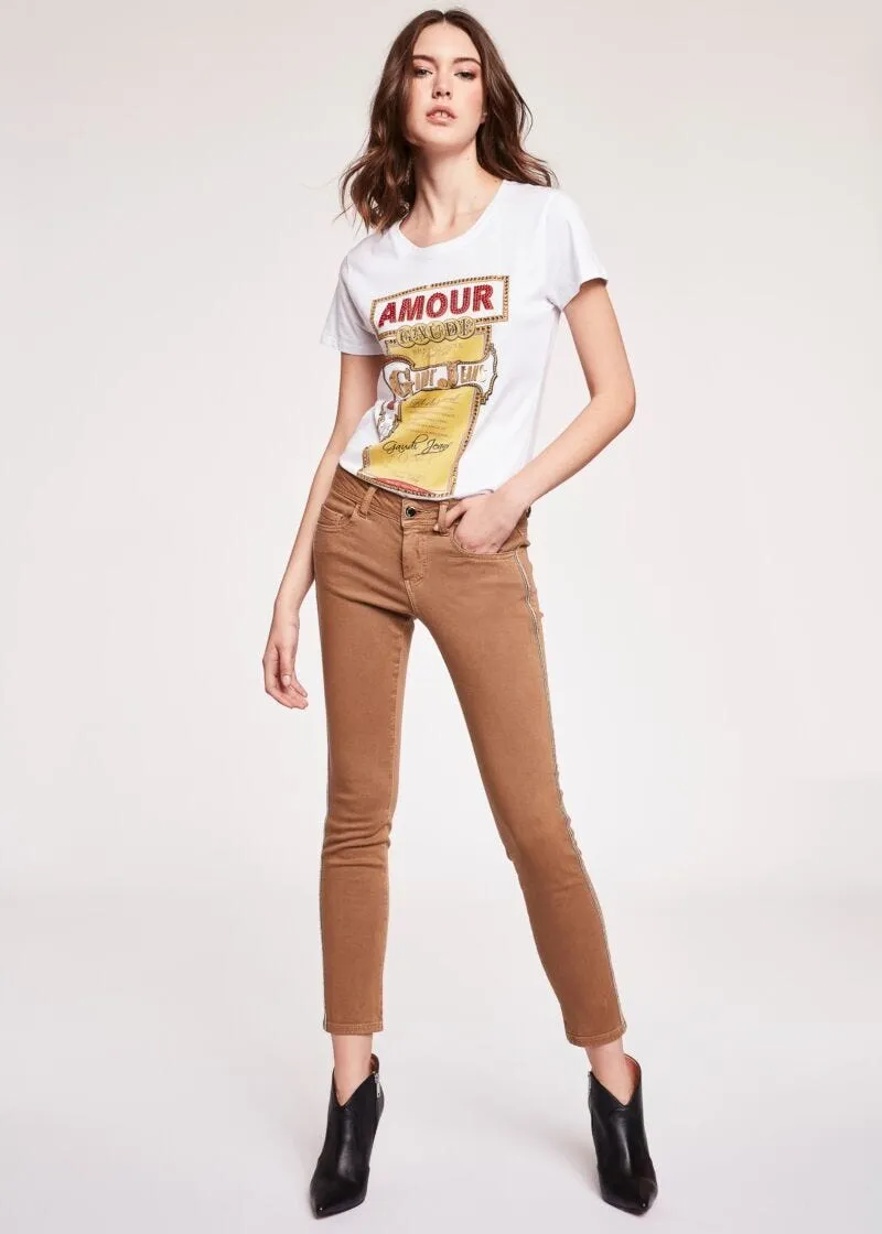 T-shirt in cotone con stampa