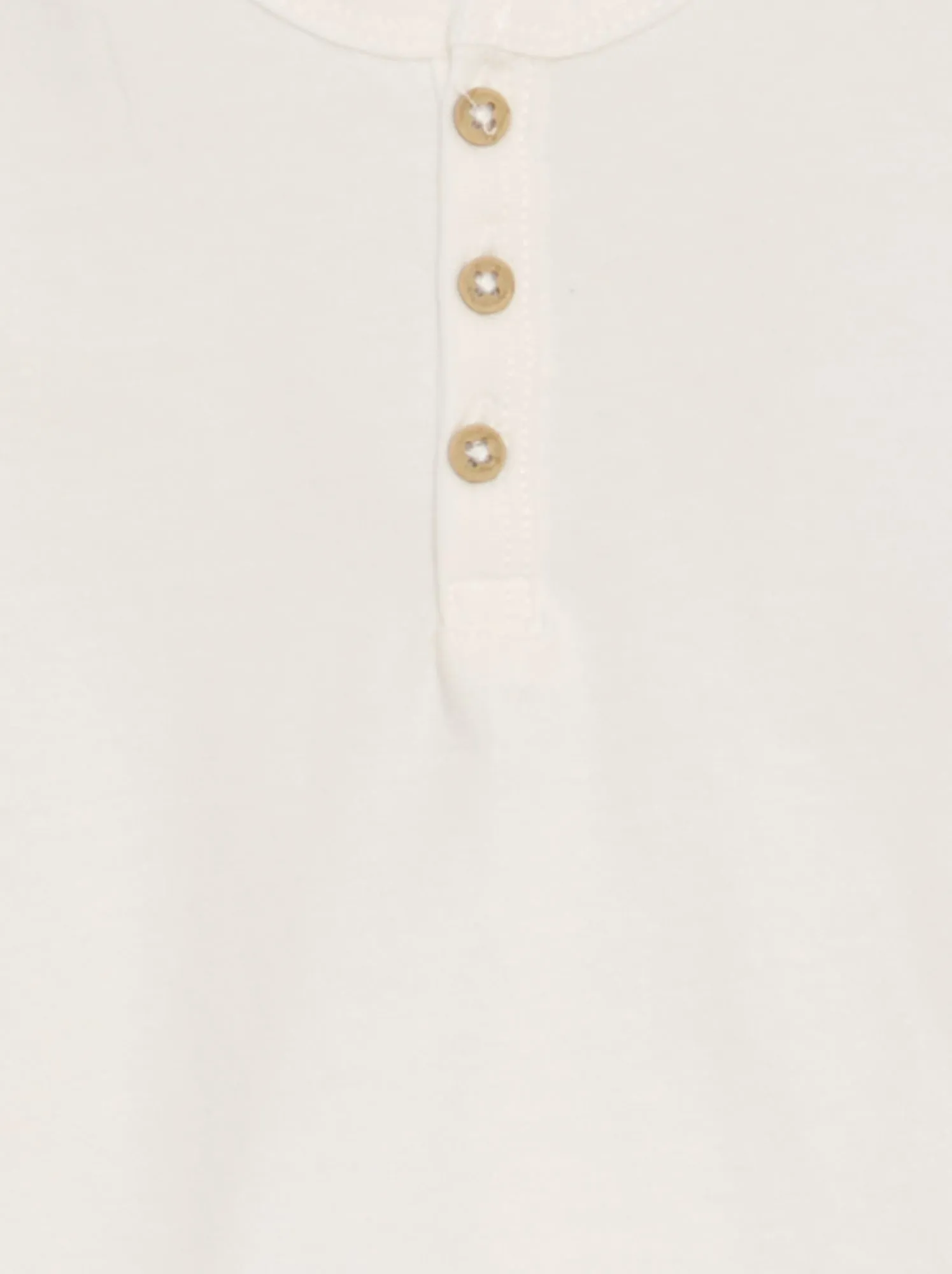 T-shirt maniche lunghe con collo serafino - BIANCO
