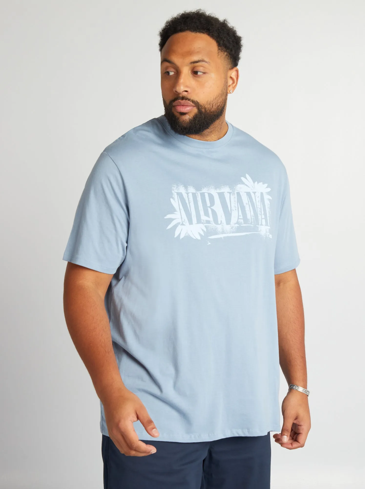 T-shirt 'Nirvana' a maniche corte - BLU