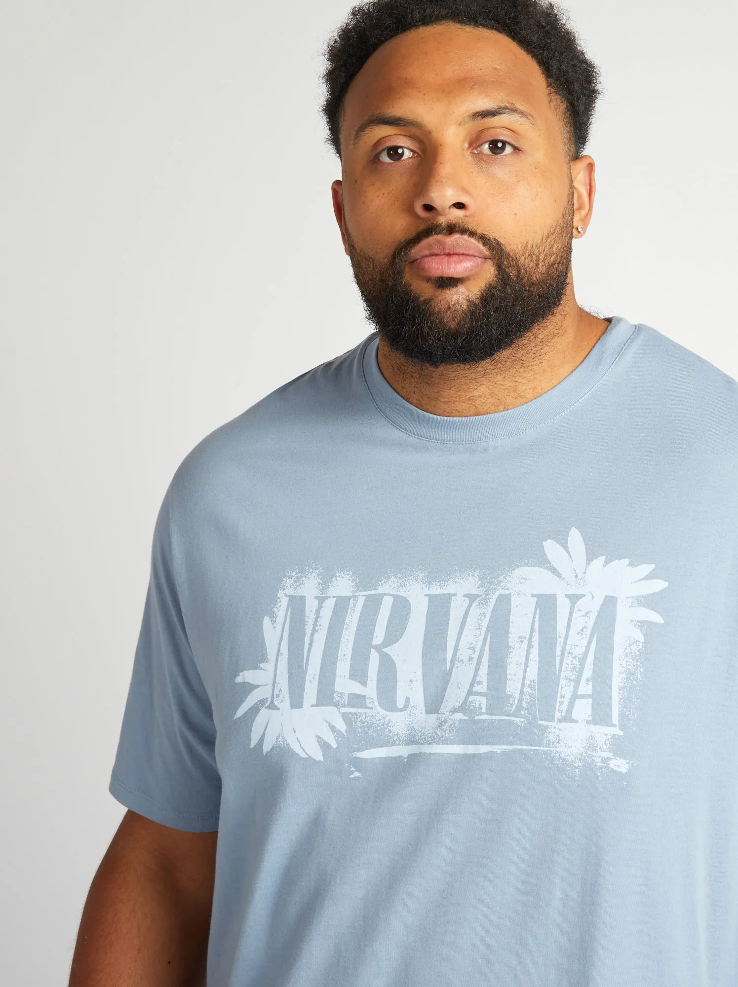 T-shirt 'Nirvana' a maniche corte - BLU