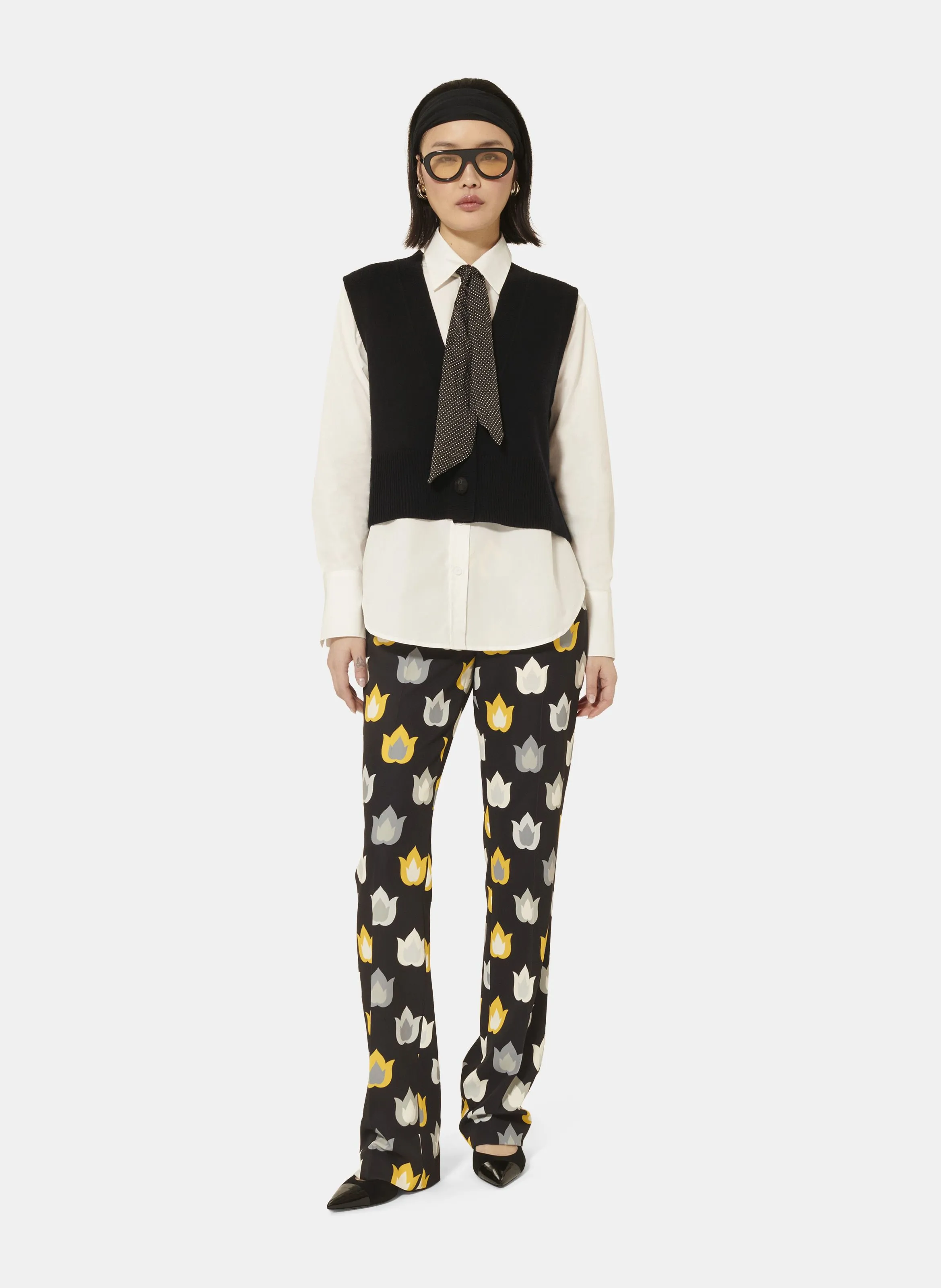  TARA JARMON   GILLES - Cardigan collo a V in lana | Nero