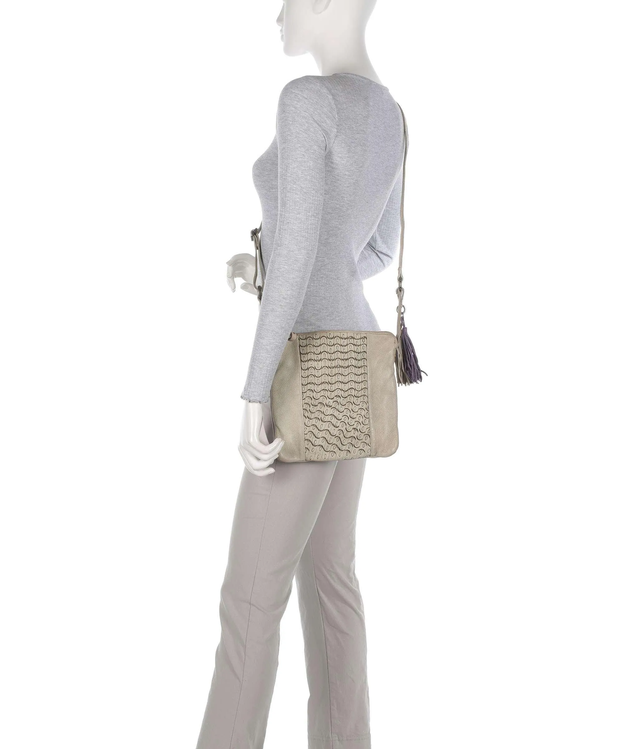  Taschendieb Wien Am Bauernmarkt 5 Borsa a tracolla pelle di vacchetta grana beige  
