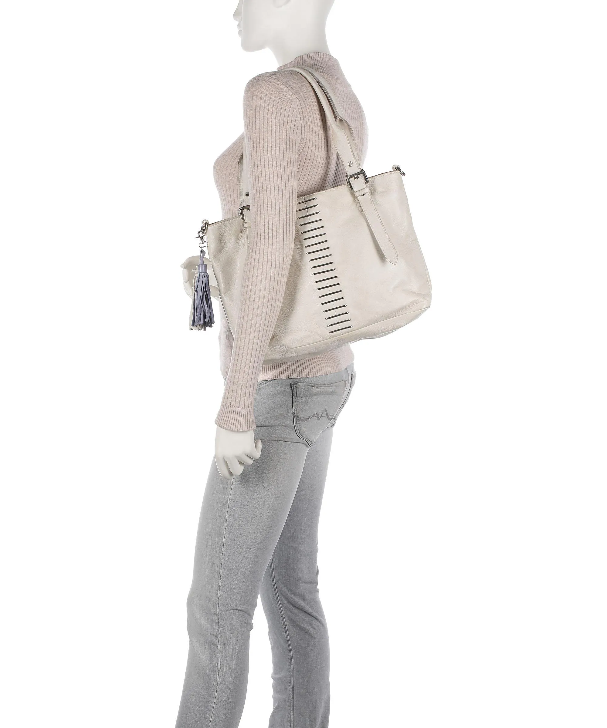  Taschendieb Wien Domgasse 4 Borsa shopper morbida pelle bovina sabbia  
