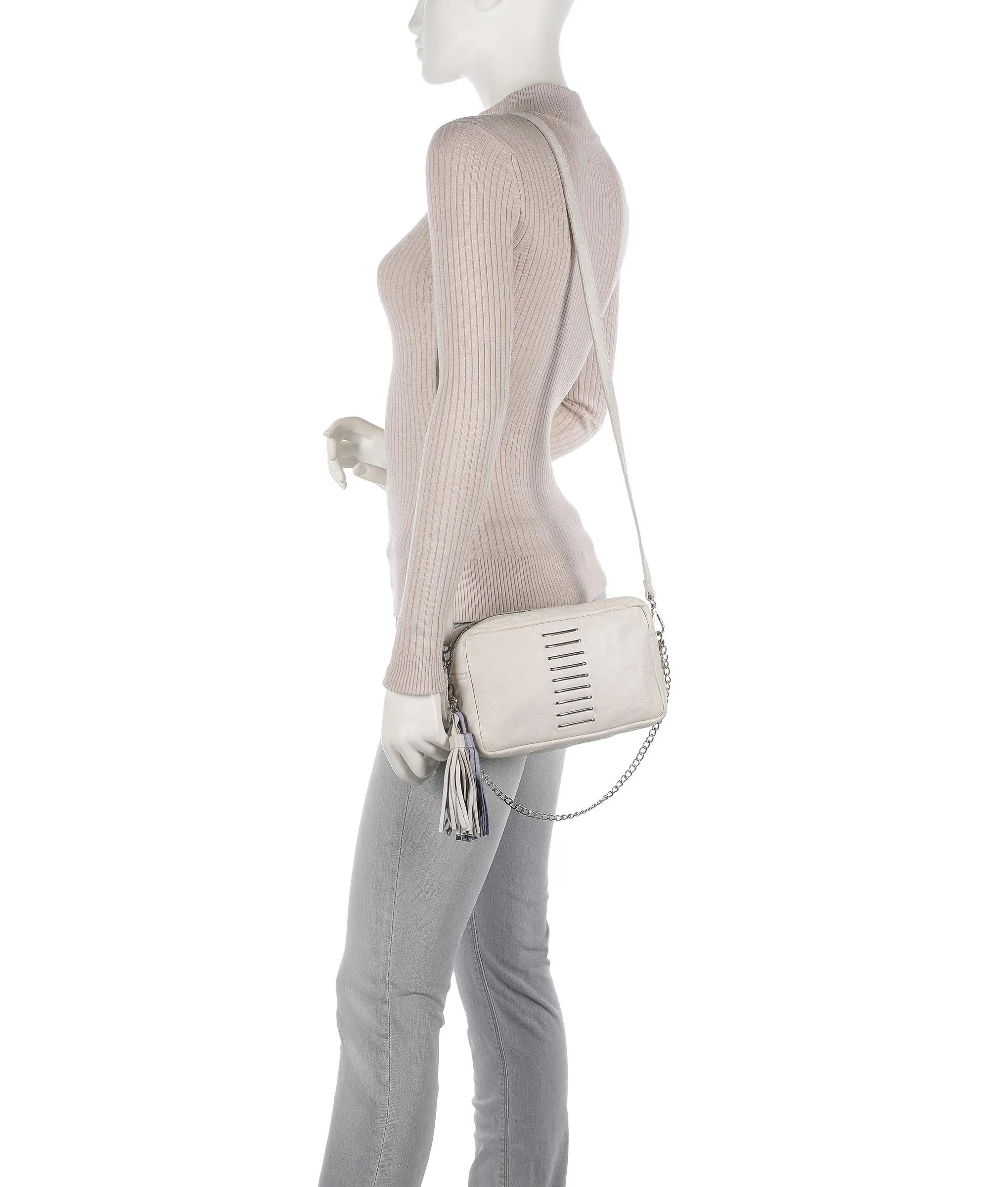  Taschendieb Wien Domgasse 7 Borsa a tracolla morbida pelle bovina sabbia  