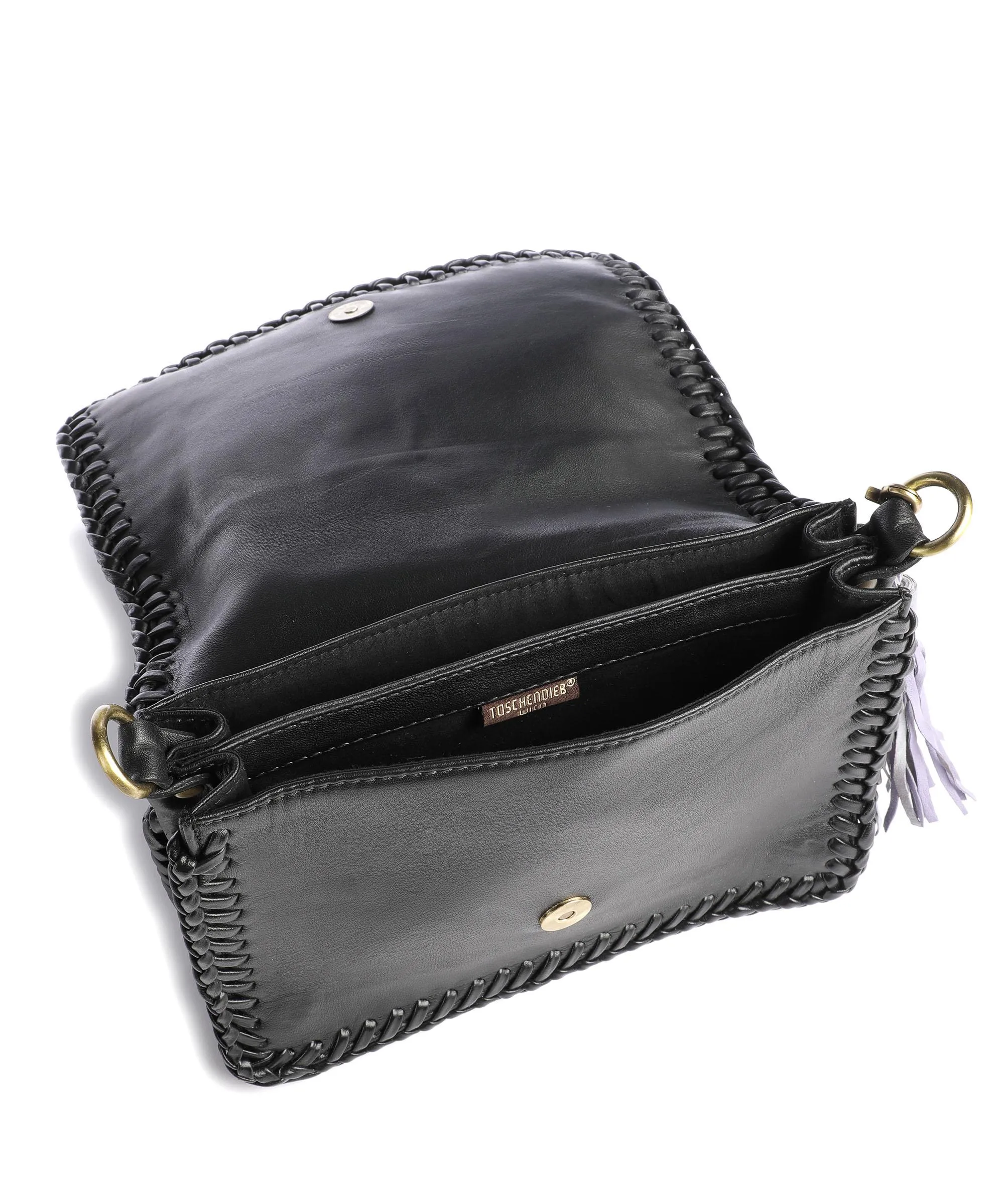  Taschendieb Wien Fürstengasse 4 Borsa a tracolla pelle di pecora nero  