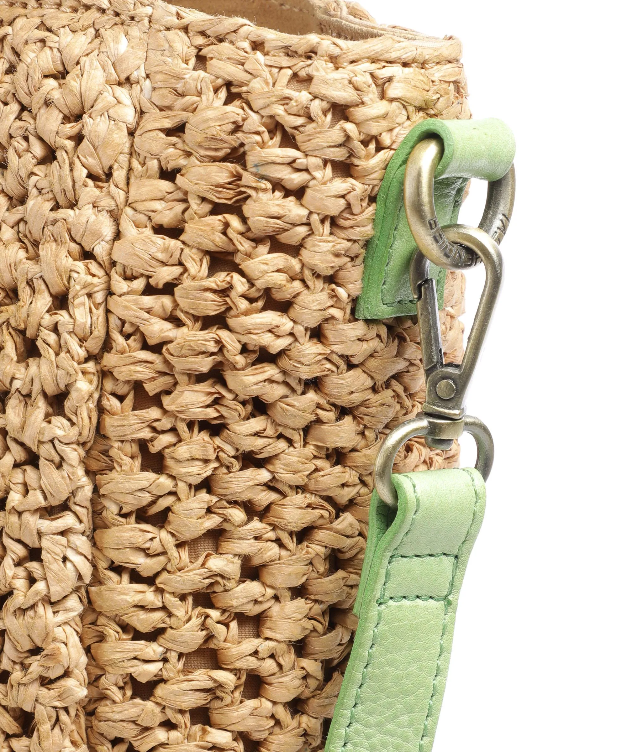  Taschendieb Wien Strandgasse 2 Borsa shopper libro beige/verde  