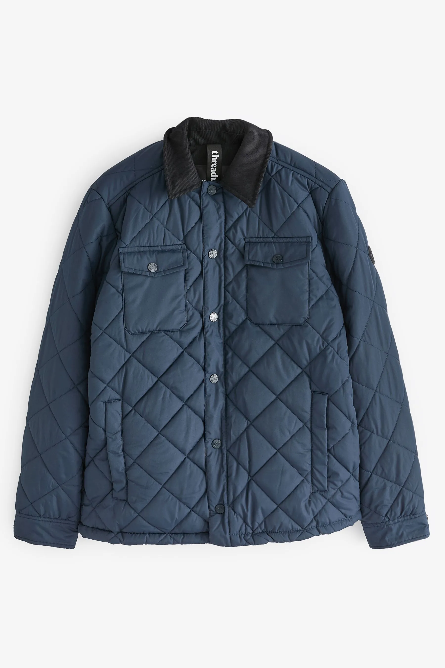 Threadbare - Giacca impermeabile trapuntata con fodera in micro pile
