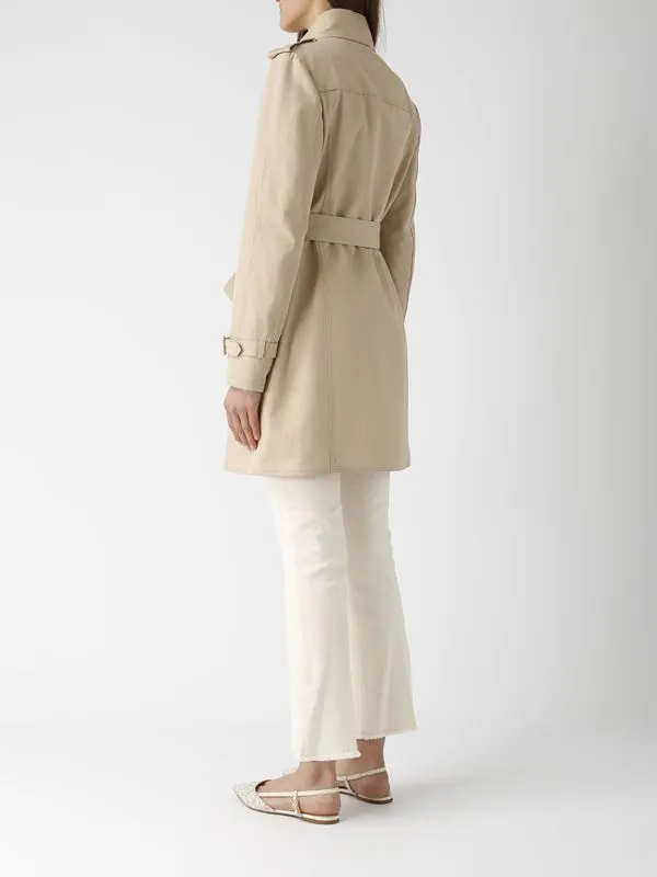 Trench donna Fay Virginia in twill di cotone Beige Chiaro