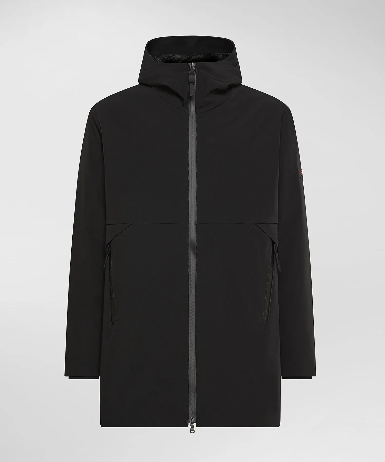 Trench liscio in Primaloft minimal e sofisticato
