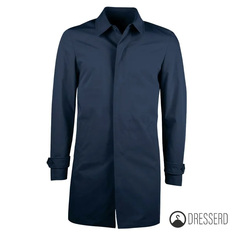 Trench Uomo Leggero Giubbotto Dresserd Tessuto Tecnico Semi Slim Fit
