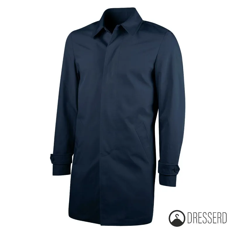 Trench Uomo Leggero Giubbotto Dresserd Tessuto Tecnico Semi Slim Fit