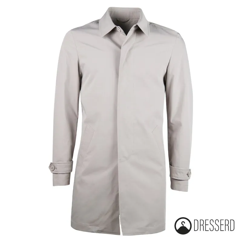 Trench Uomo Leggero Giubbotto Dresserd Tessuto Tecnico Semi Slim Fit