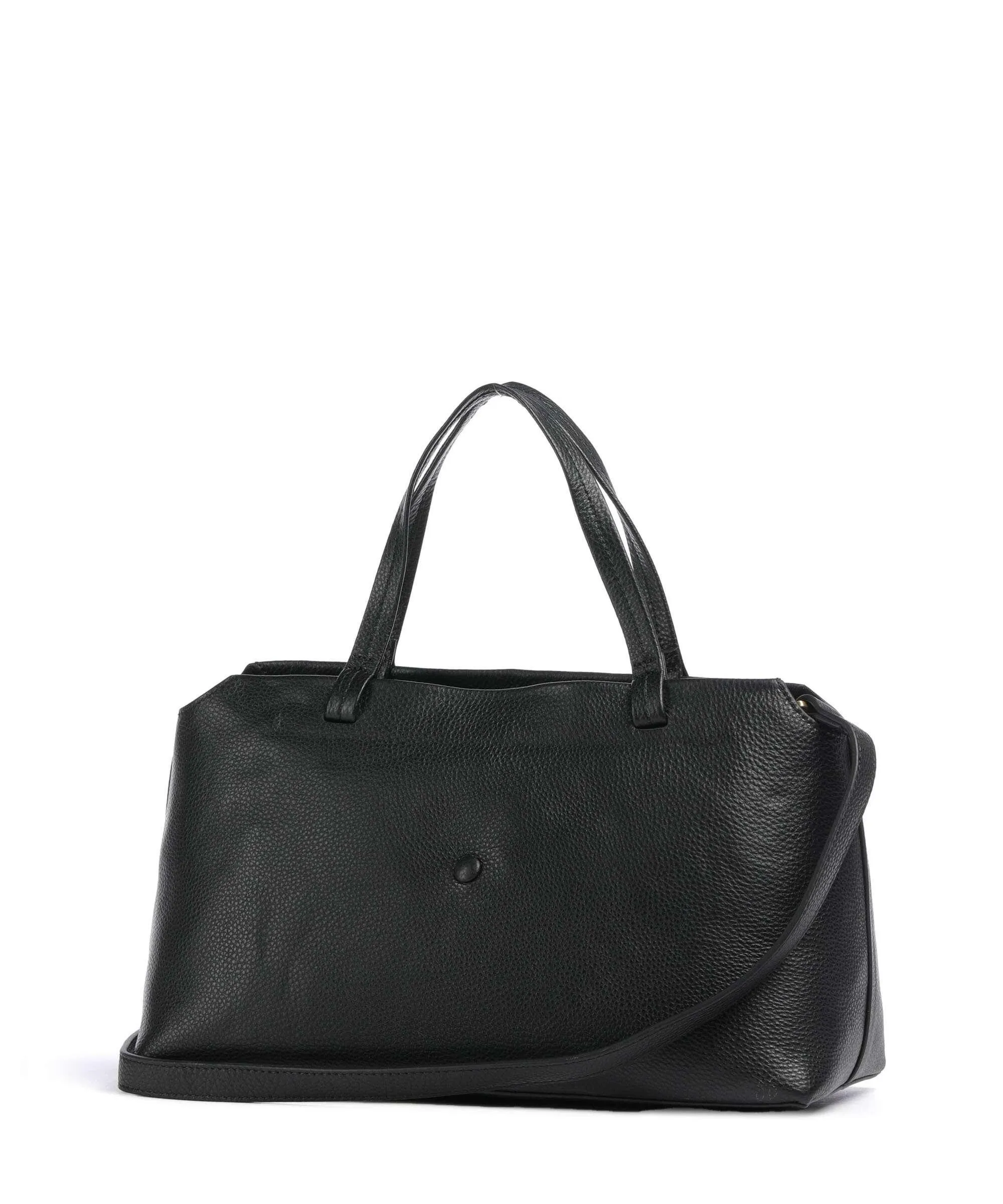  Twinset Many Monday Borsa a mano pelle di vacchetta grana nero  