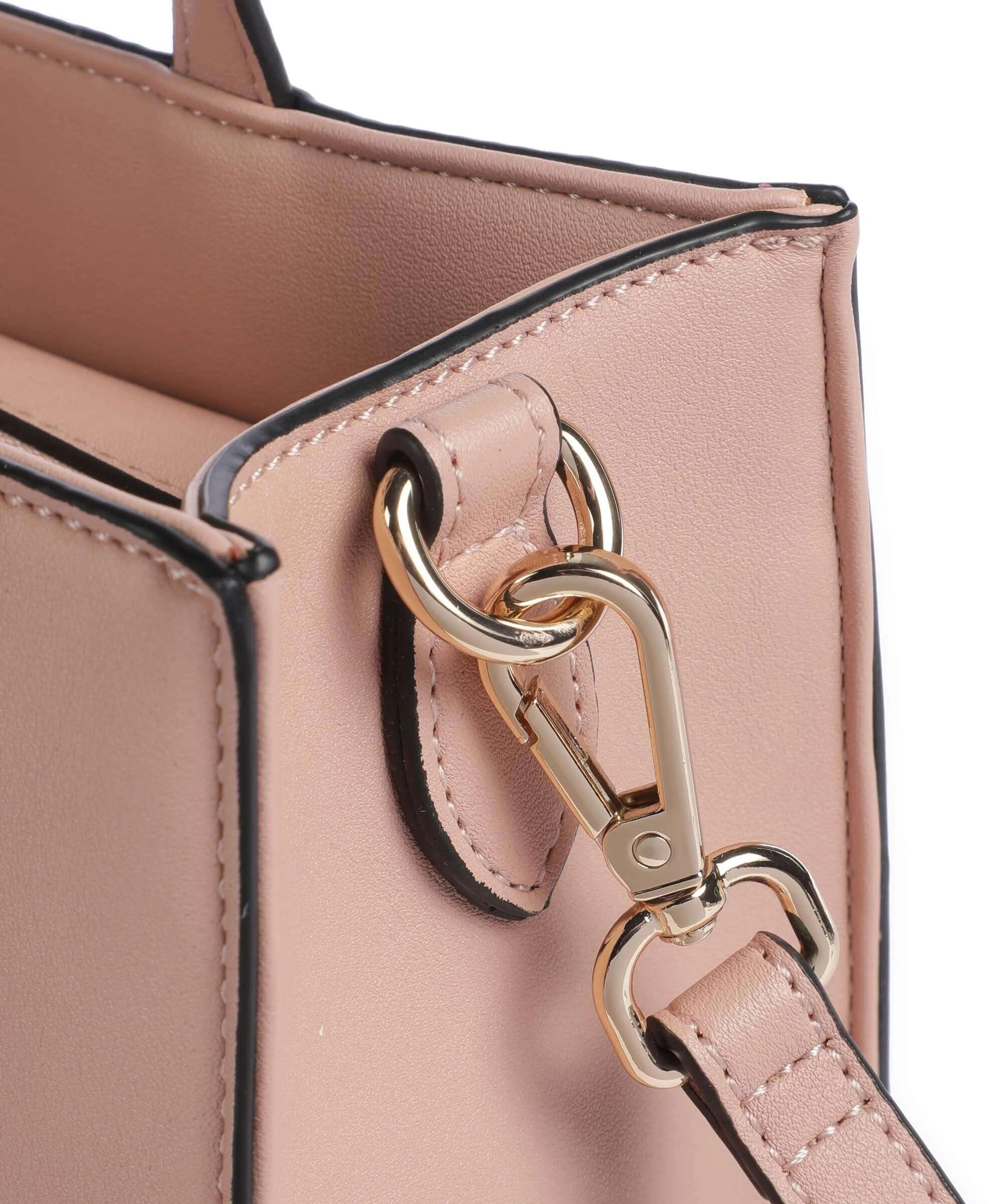  Twinset Oval T Logo Borsa a mano pelle sintetica rosa antico  