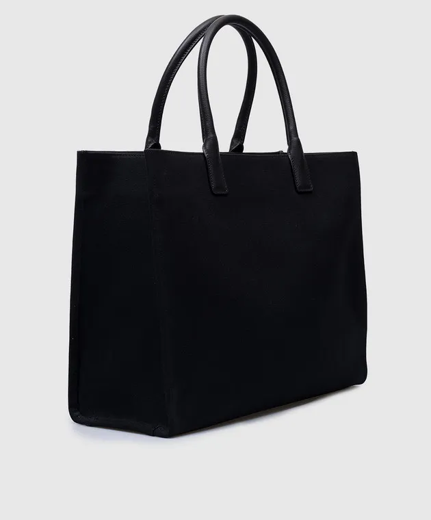 Versace Borsa tote nera LA MEDUSA con logo 10047411A03095