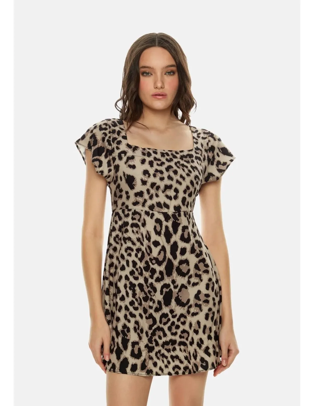 Vestito corto animalier Me fui