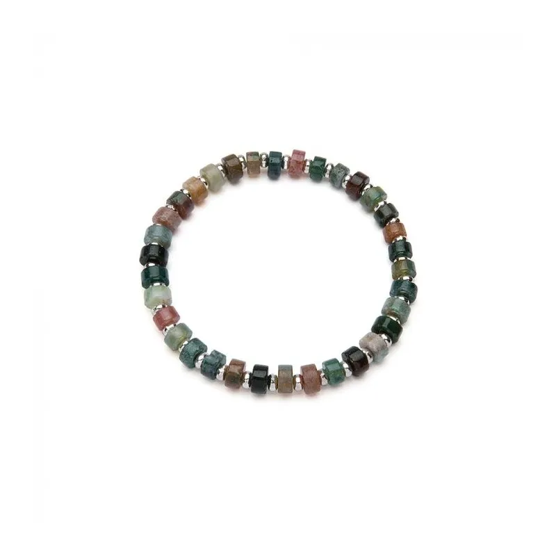 Vestopazzo Bracciale Elastico Agata Multicolore