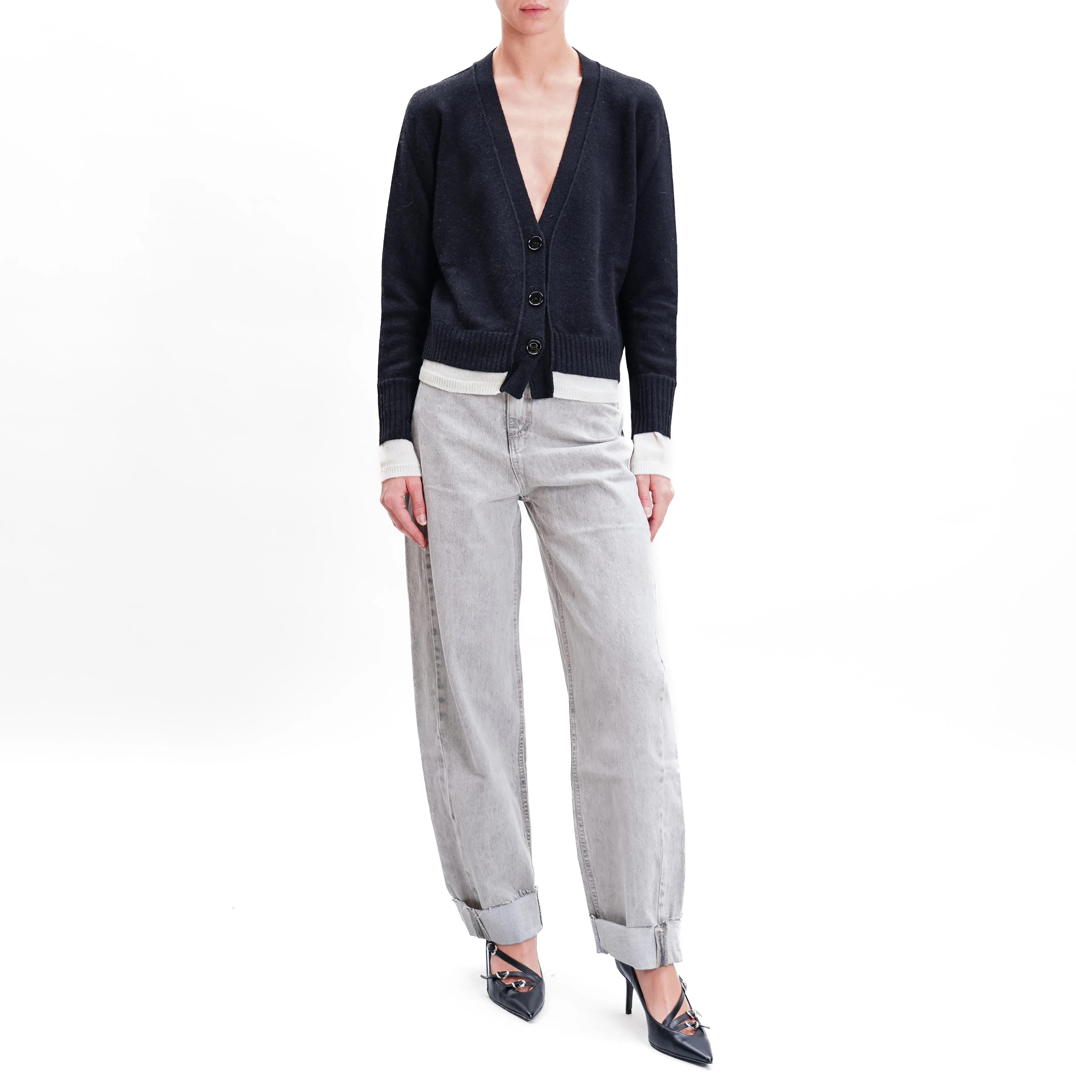 Vicolo-Jeans mom fit - grigio fumo