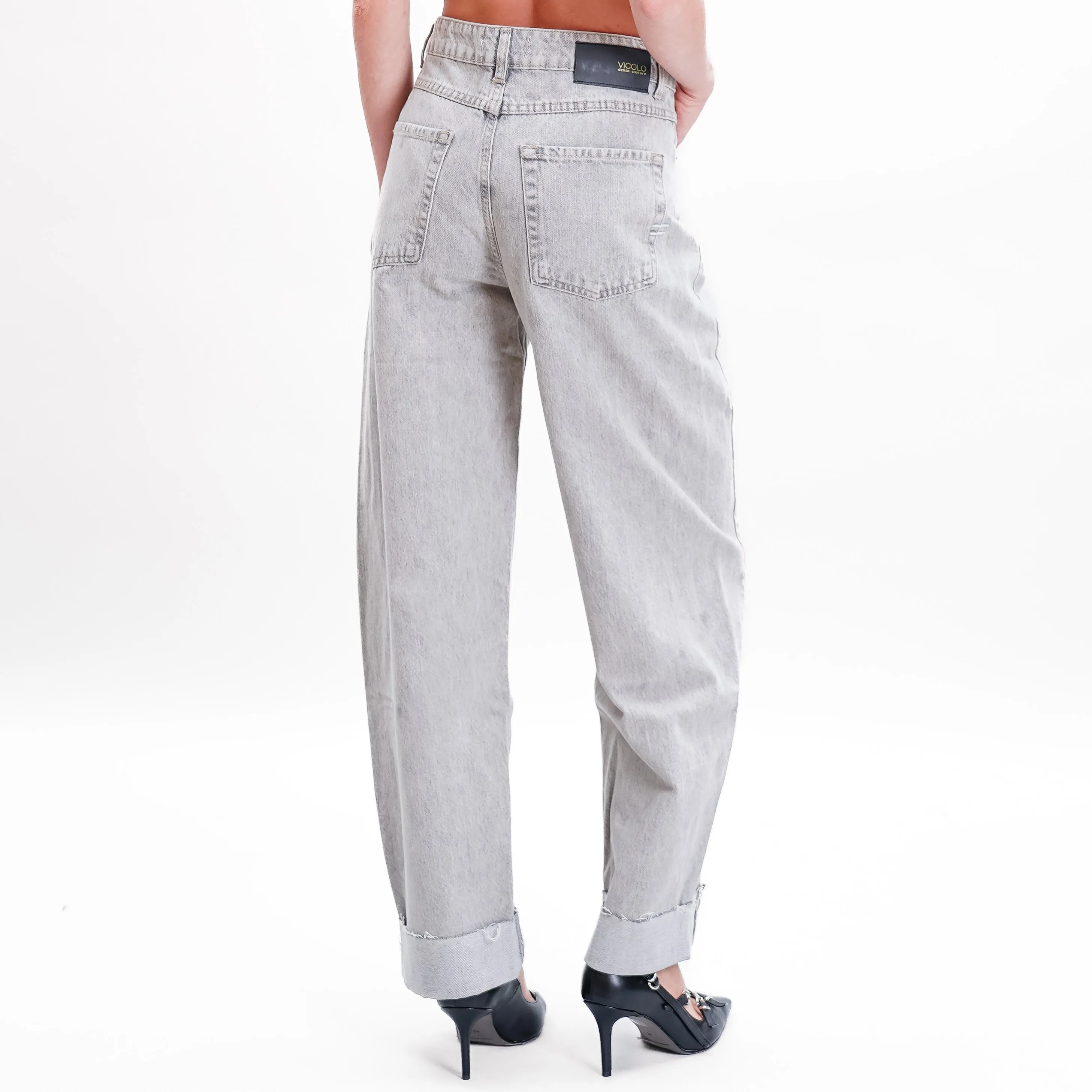 Vicolo-Jeans mom fit - grigio fumo