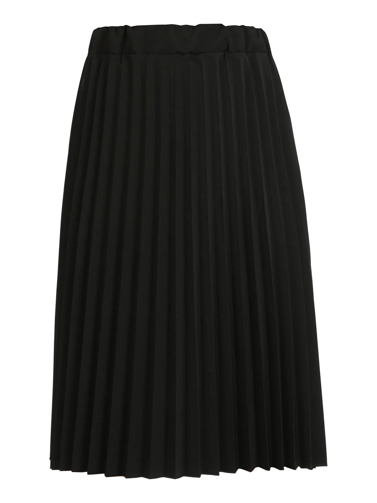 Vogue Jupe midi plissée noire