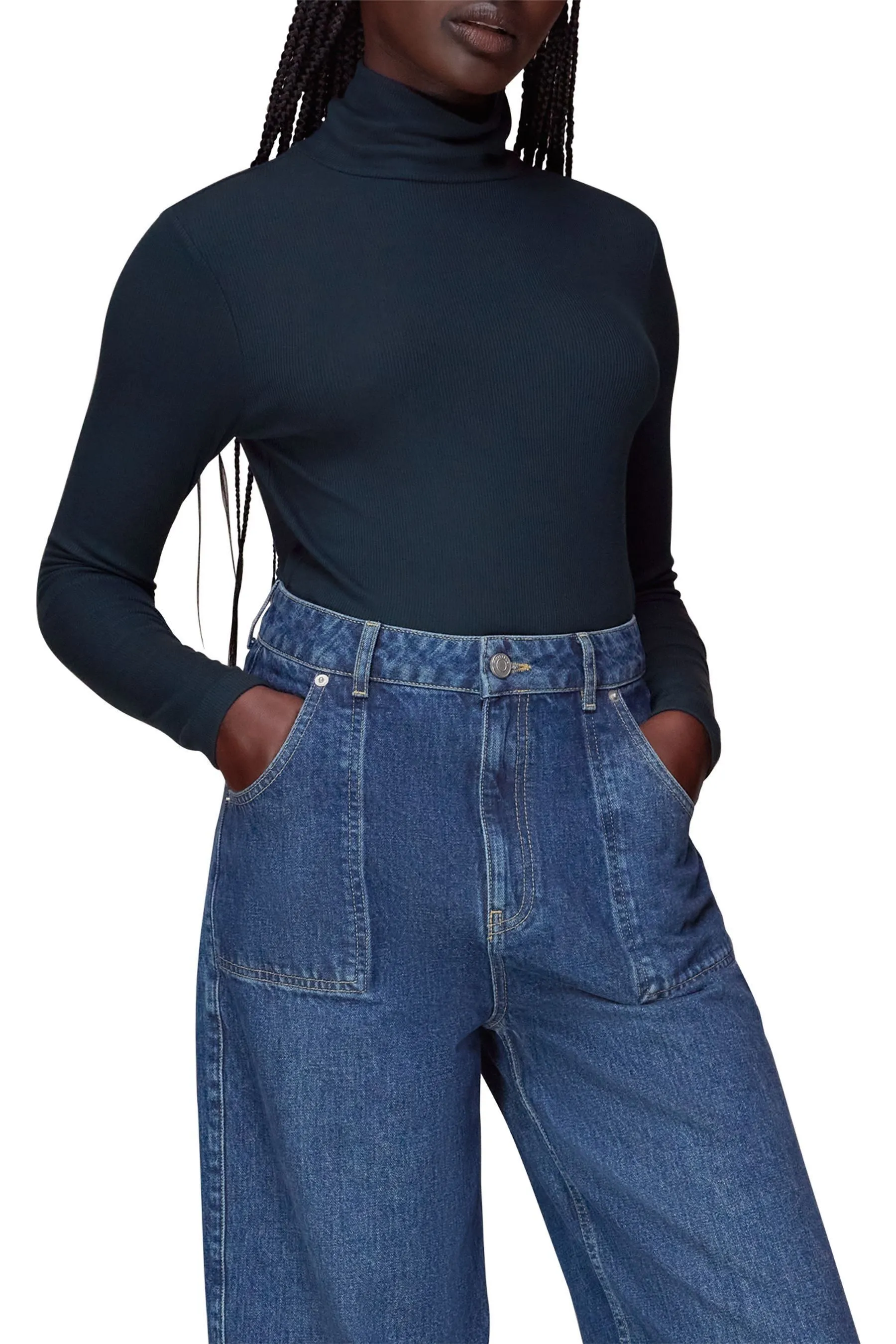 Whistles Essential Ribbed Jumper    