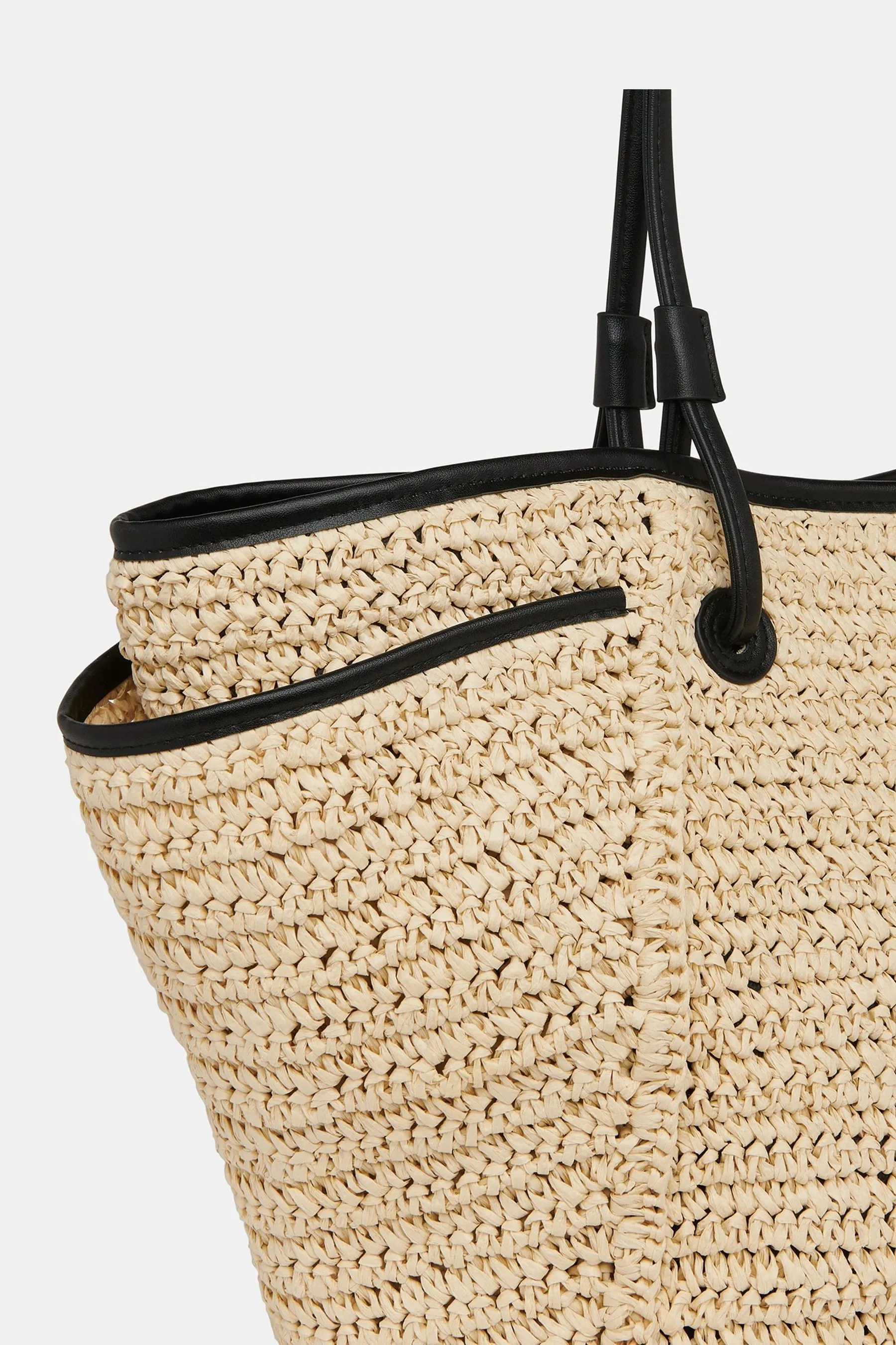 Whistles - Zoelle - Paglia color carne - Borsa tote
