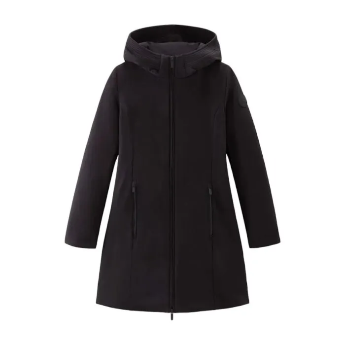 Woolrich Parka In Soft Shell Nero